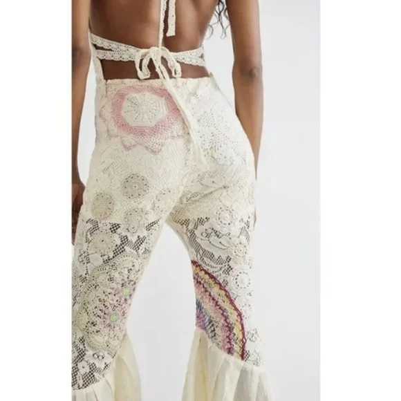 Free People Cream and Multicolor Jumpsuit - Picture 10 of 10